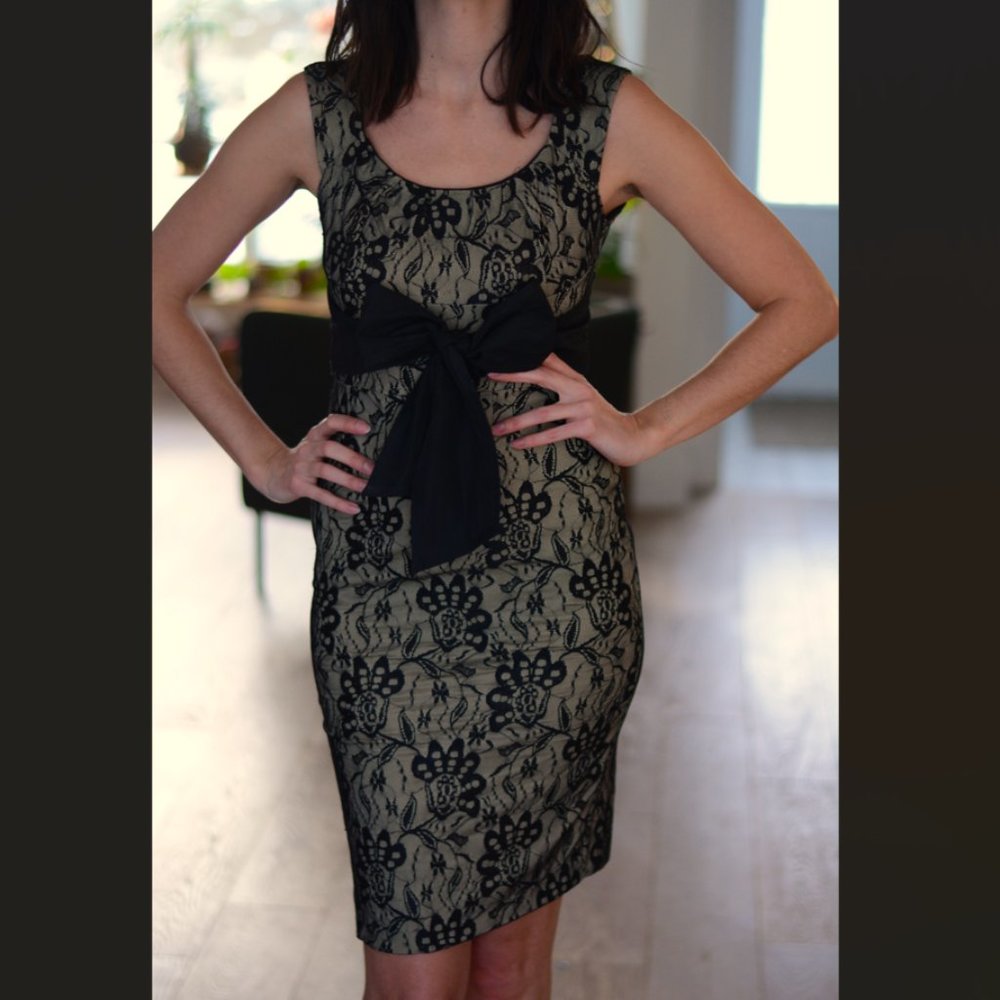 dress with a bow
